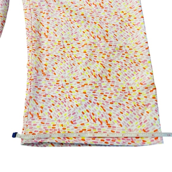 Janie and Jack Pink, Orange, Yellow and White Patterned Sleeveless Jumper Size 4 - Picture 6 of 11